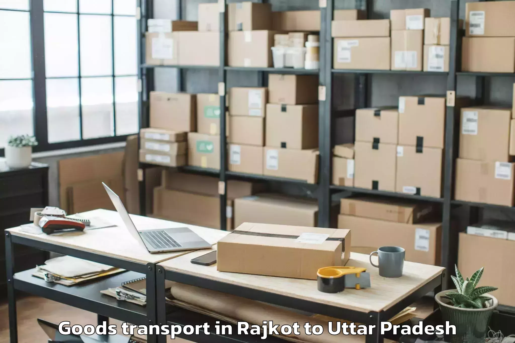 Rajkot to Kanpur Goods Transport Booking